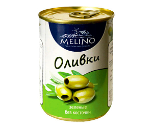 Оливки зеленые Melino без косточки, 280г
